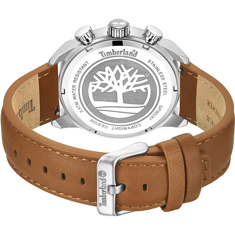 Timberland TDWGF0028705 — Blue Dial Leather Watch