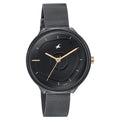 Fastrack Stunners Quartz Analog Black Dial Black Stainless Steel Strap Watch for Girls