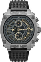 Police Norwood 42mm Men's Multifunction Grey Dial with Black Leather