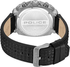 Police Norwood 42mm Men's Multifunction Grey Dial with Black Leather