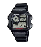 Casio Men's Digital Sport Watch - Black Resin Band - AE-1200WH-1AVDF