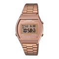 CASIO B640WC-5ADF Vintage Rose Gold Digital Watch - Slim Rectangular