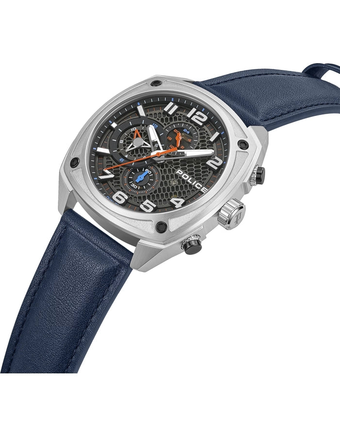 Police Portland Men's Grey Dial Multifunction Watch - PEWGF00814X0