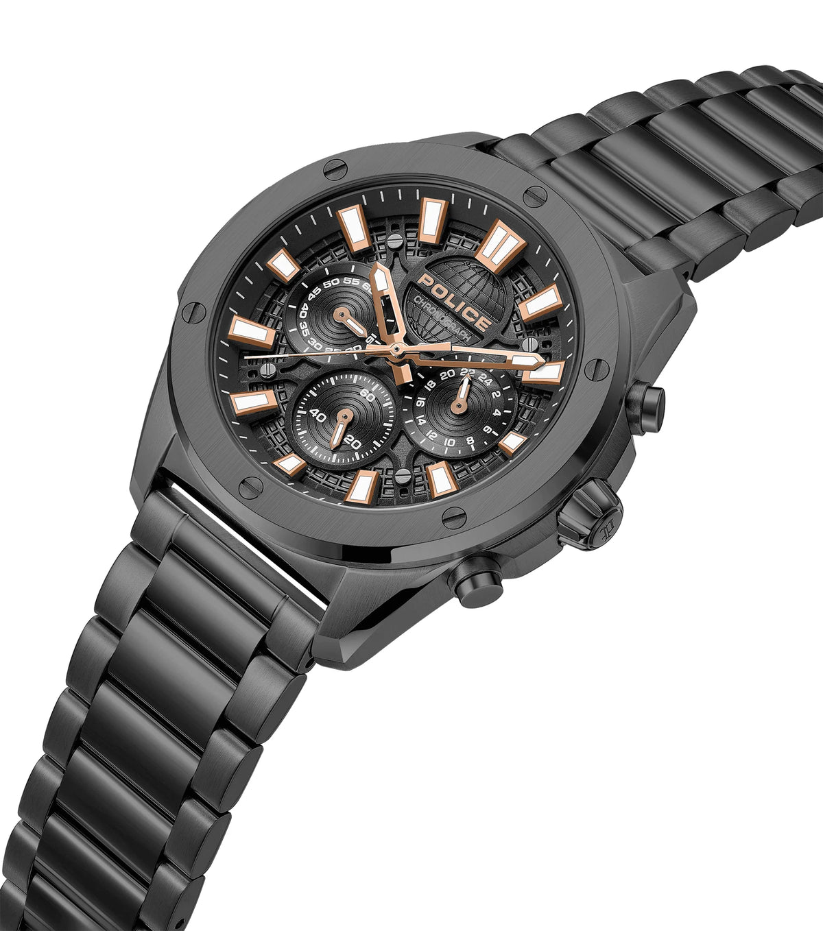 Police Moonstrike Men's Black Dial Chronograph Watch - PEWGK0093103