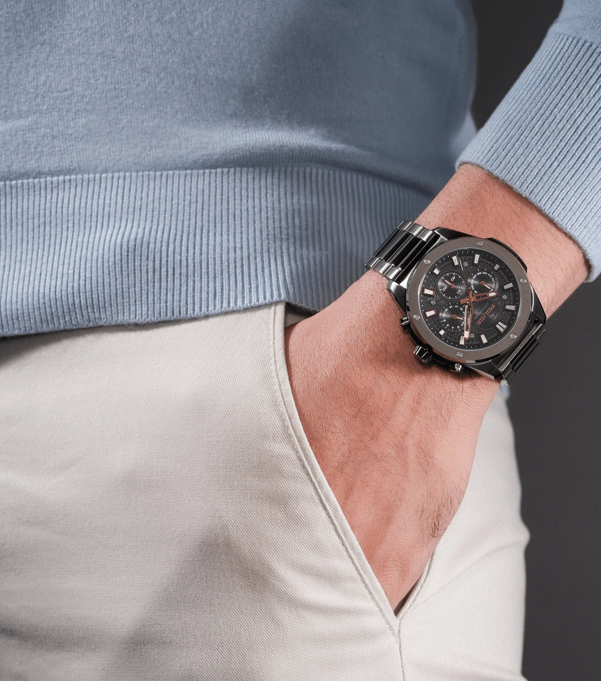 Police Moonstrike Men's Black Dial Chronograph Watch - PEWGK0093103