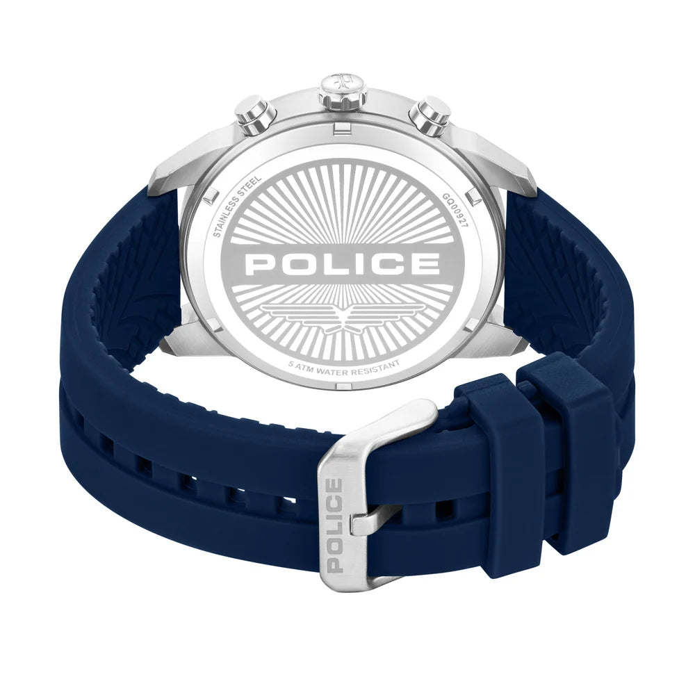 Police Neist Men's Navy Dial Dual-Time Watch – PEWGQ0092702