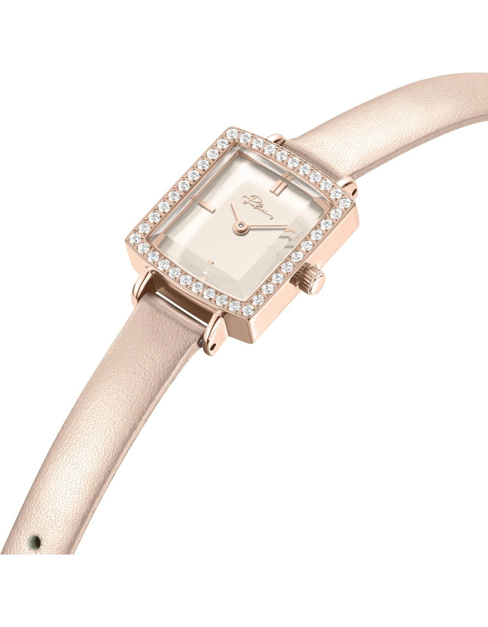 Police Light Pink Dial Rose Gold-Tone Leather Strap Watch – PEWLA2241302