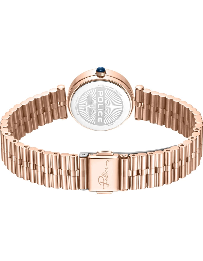 Police White Dial Rose Gold-Tone Bracelet Watch – PEWLG2240604