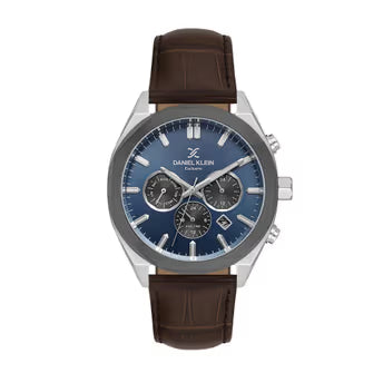 Daniel Klein Exclusive Gents Watch – Blue Dial | Brown Leather Strap