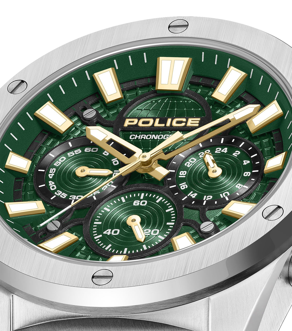 Police Moonstrike Men's Green Dial Chronograph Watch – PEWGK0093101