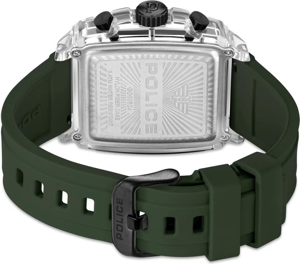 Police Clout Men's Green Dial Chronograph Watch – PEWGO0052404