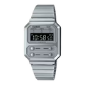 Casio Vintage A100WE-7BDF Digital Watch, Stainless Steel Bracelet