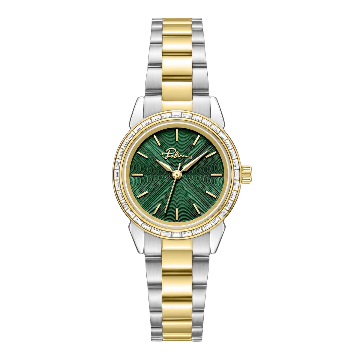 Police Green Dial Two-Tone Gold Bracelet Watch – PEWLG2240701