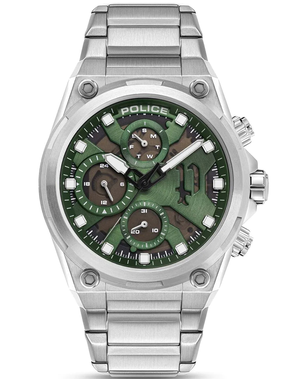 Police Airflow Men's Green Dial Quartz Watch – PEWGK2239104