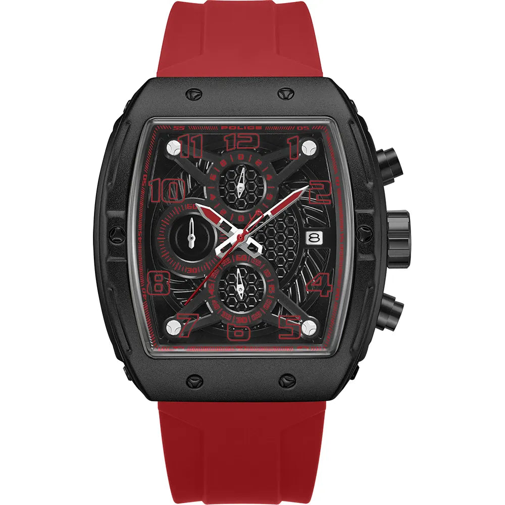 Police Coswig Men's Black Dial Chronograph Watch – PEWGO0063105