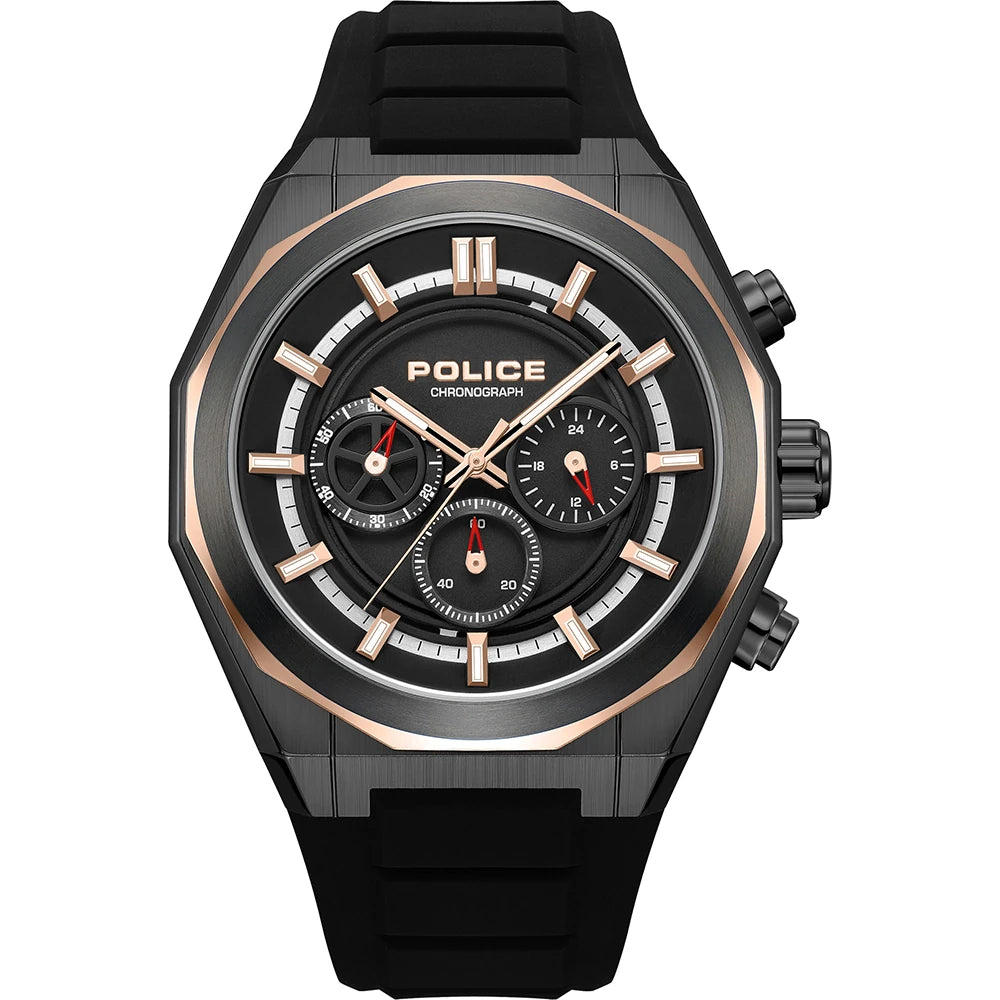 Police Steward Men's Gunmetal Dial Chronograph Watch – PEWGO0093701