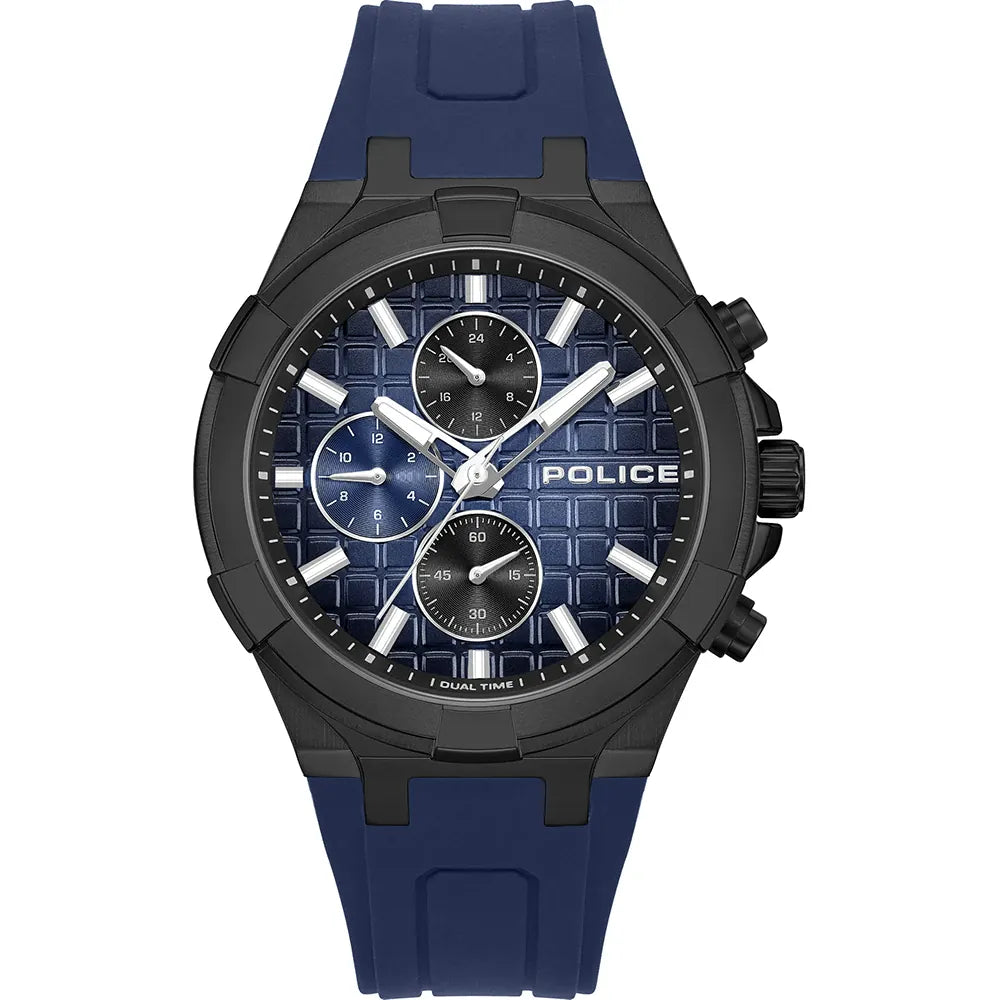 Police Guardian Men's Navy Dial Multifunction Watch – PEWGQ0082001