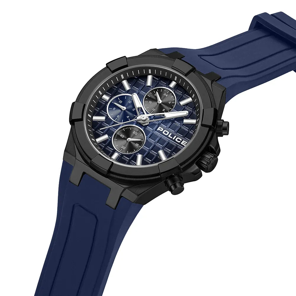 Police Guardian Men's Navy Dial Multifunction Watch – PEWGQ0082001