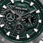 Police Neist Men's Green Dial Dual-Time Watch – PEWGQ0092703
