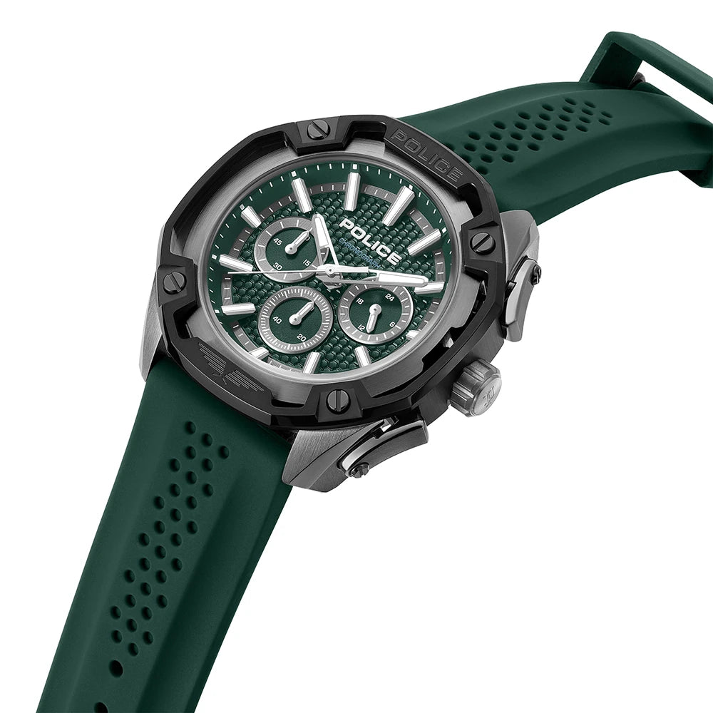 Police Centurian Men's Green Dial Multifunction Watch – PEWGQ0093202