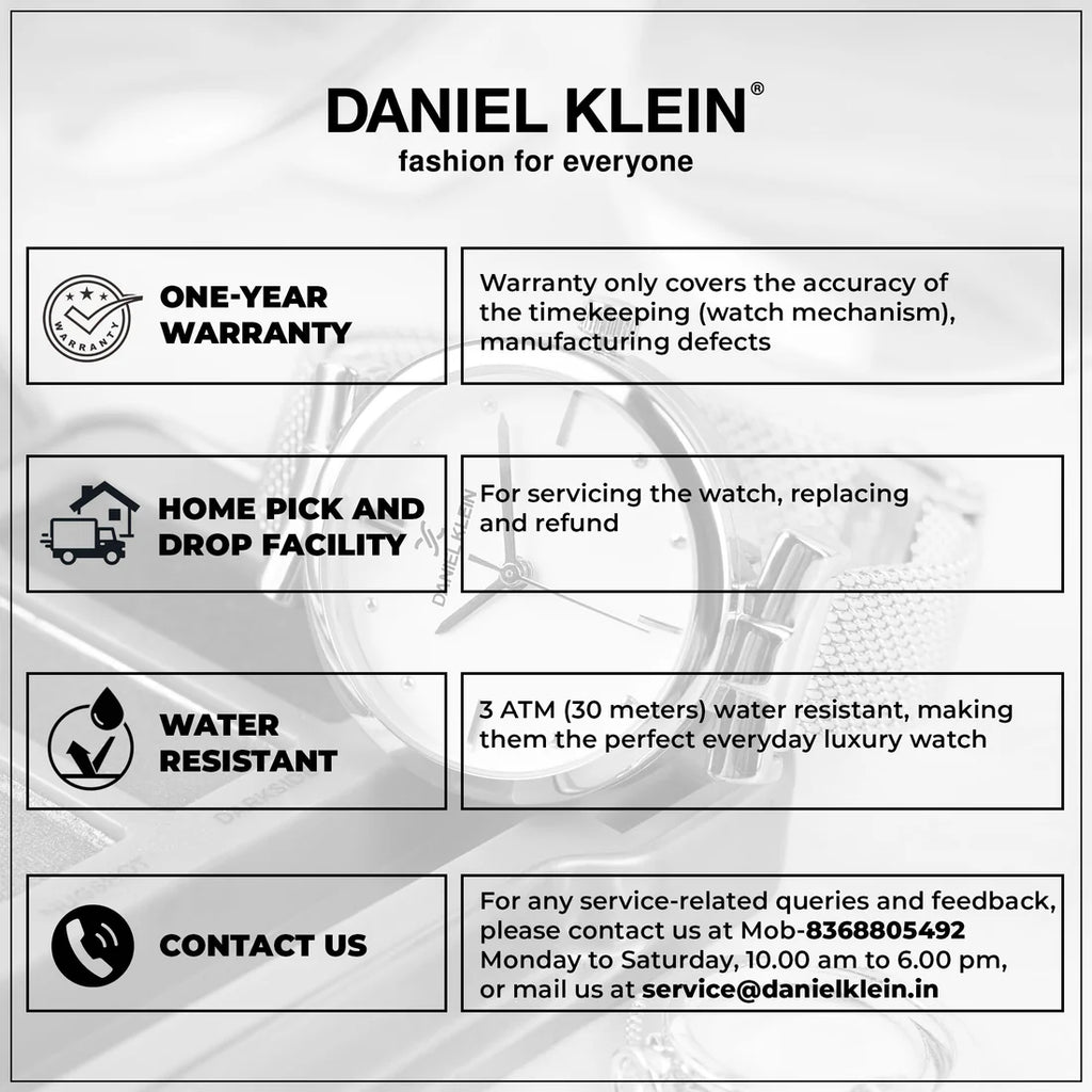 Daniel Klein Men's Green Dial Steel Watch