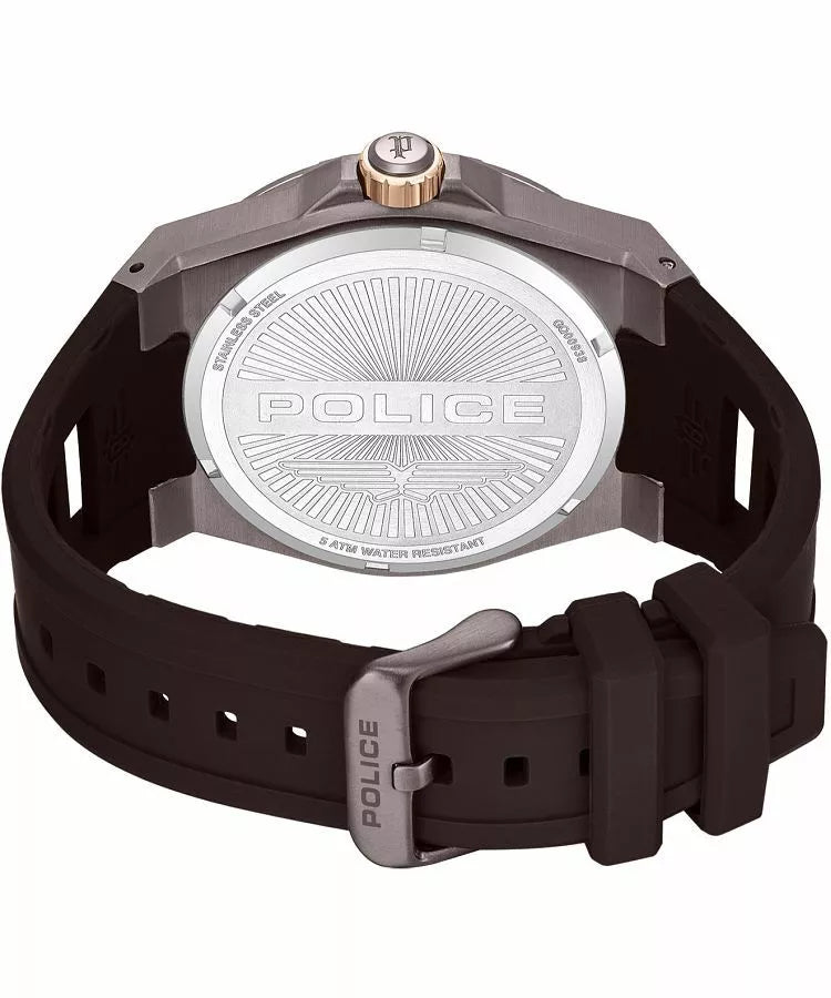 Police Dominion Men's Black Dial Multifunction Watch – PEWGQ0093801
